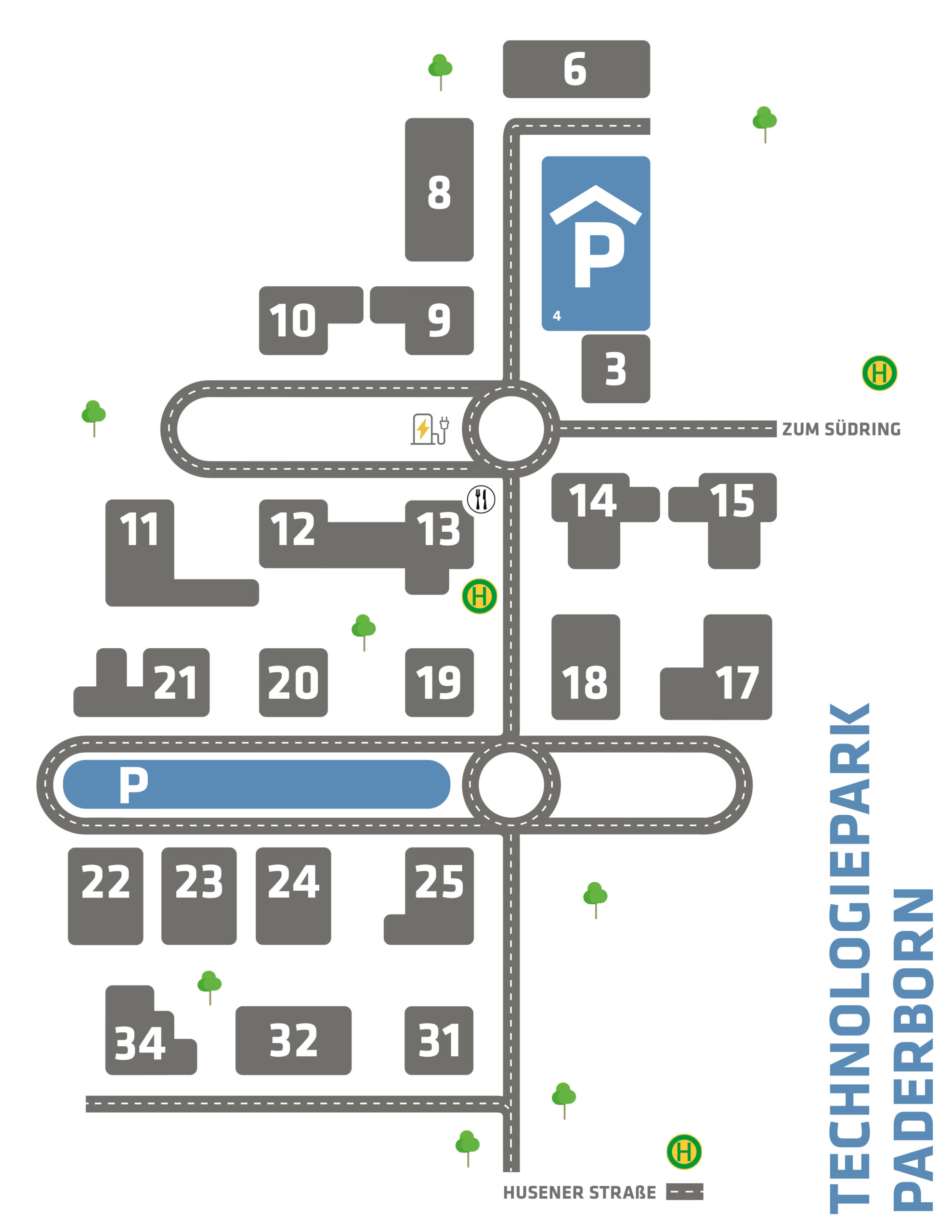 Lageplan Technologiepark Paderborn